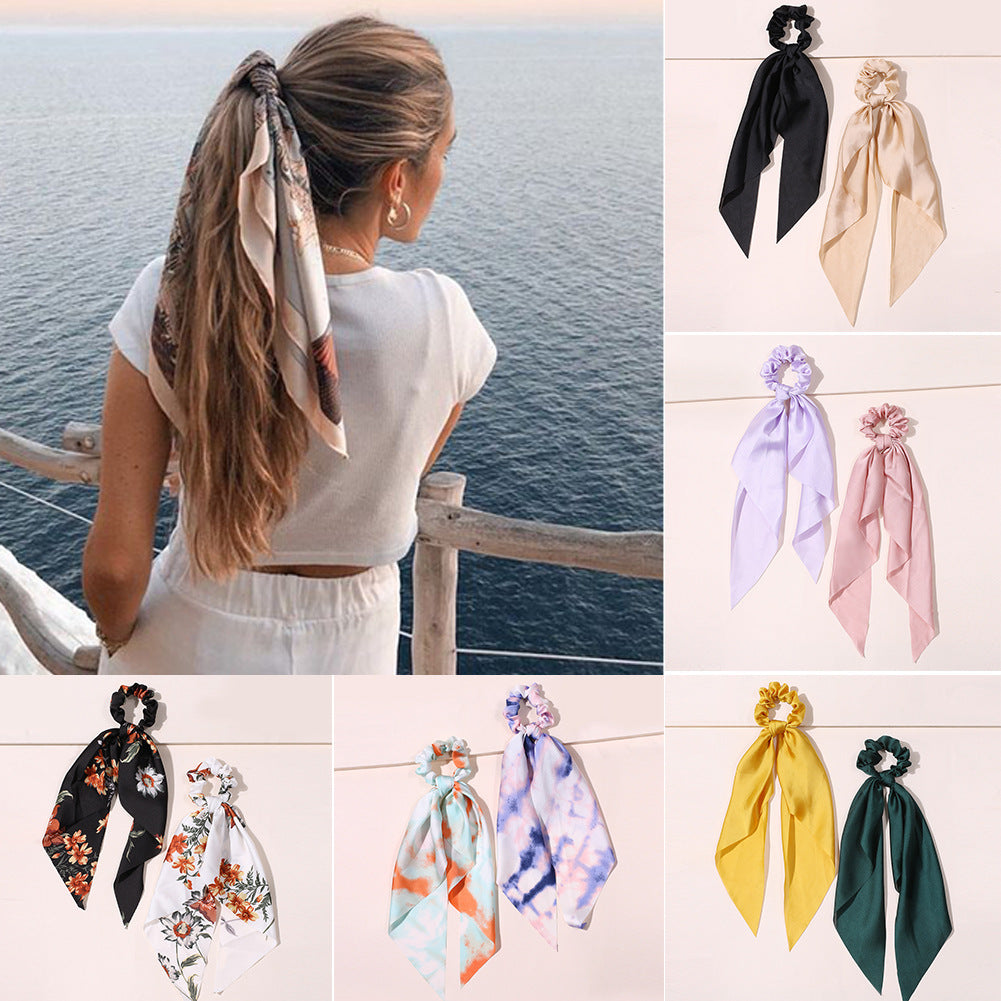 SEVLYA Gentle Hold Satin Scrunchies — Pack 6/8