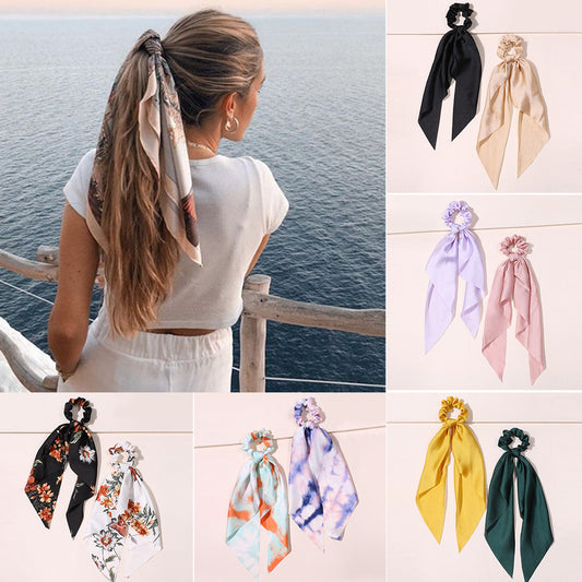 SEVLYA Gentle Hold Satin Scrunchies — Pack 6/8