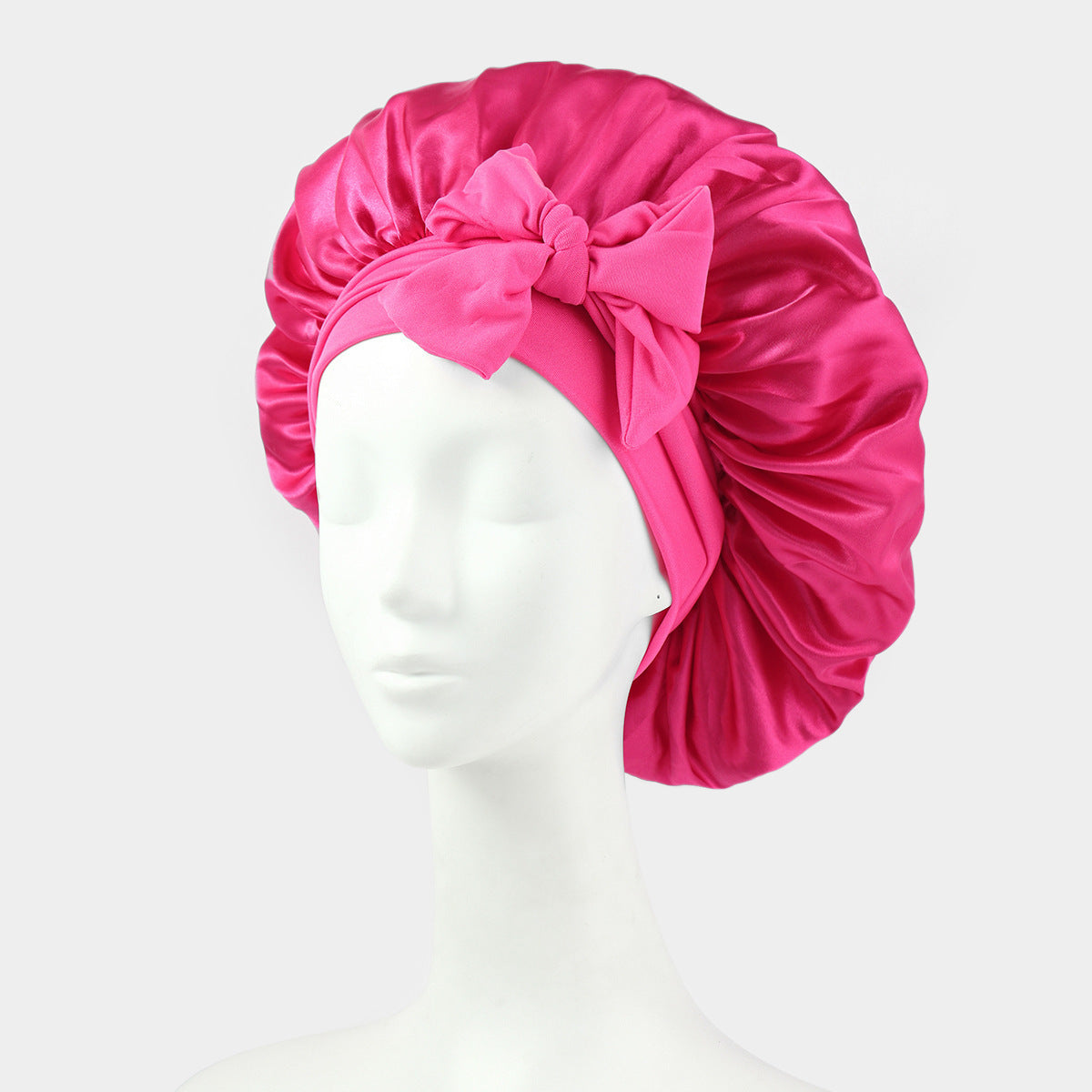 SEVLYA Satin Sleep Bonnet — Double-Layer, Adjustable Tie Band